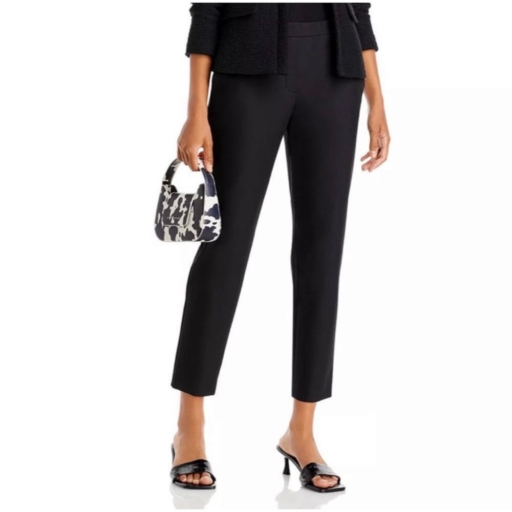Theory Thaniel Kenett‎ Black Slim Pull On Trousers Pants  Womens Sz 8
